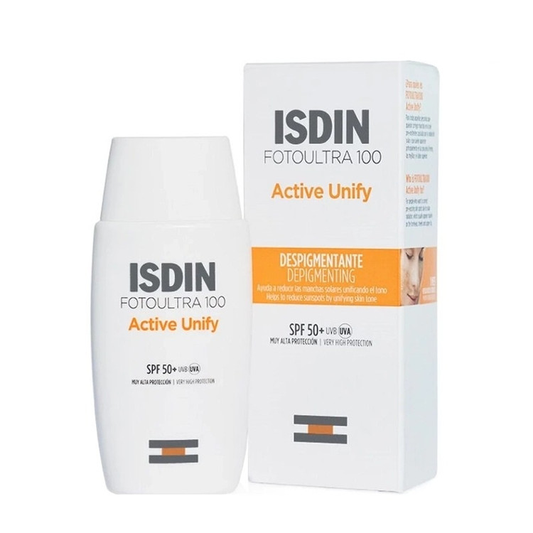 کرم ضد آفتاب بی رنگ ایزدین مدل Active Unify با SPF50