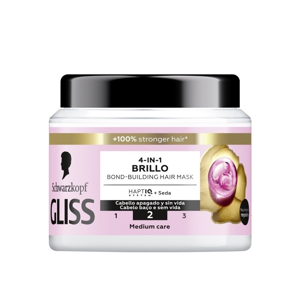 ماسک مو مخصوص موی کدر گلیس Gliss مدل BRILLO 4in1