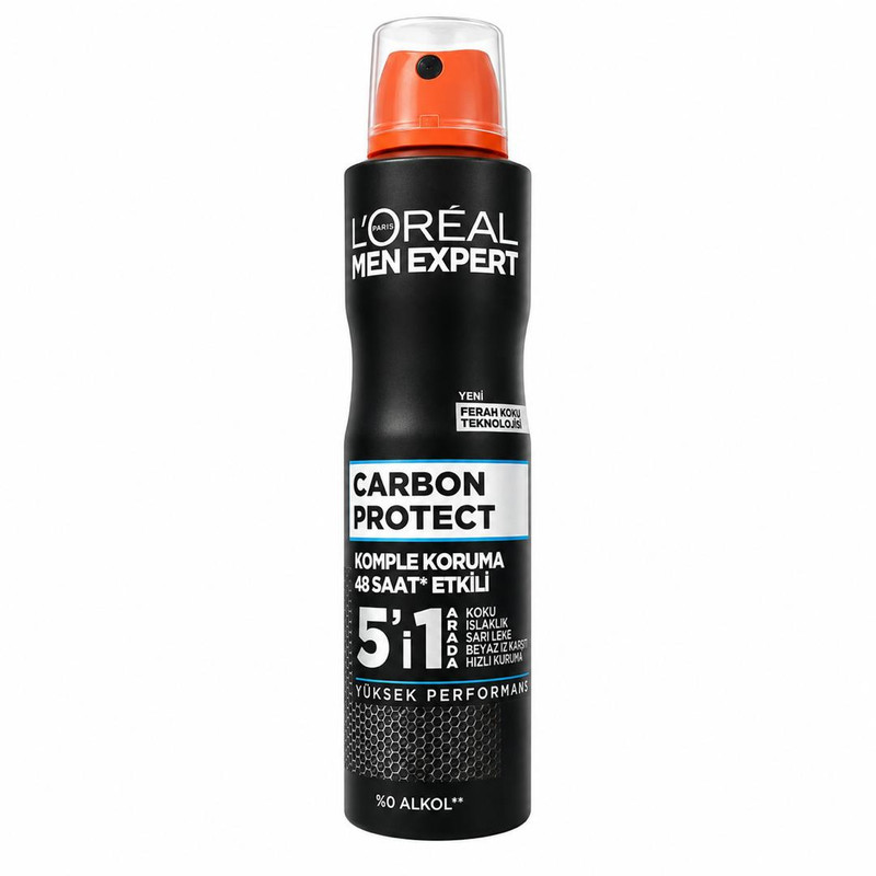 اسپری ضدتعریق مردانه لورآل مدل Carbon Protect 5IN1