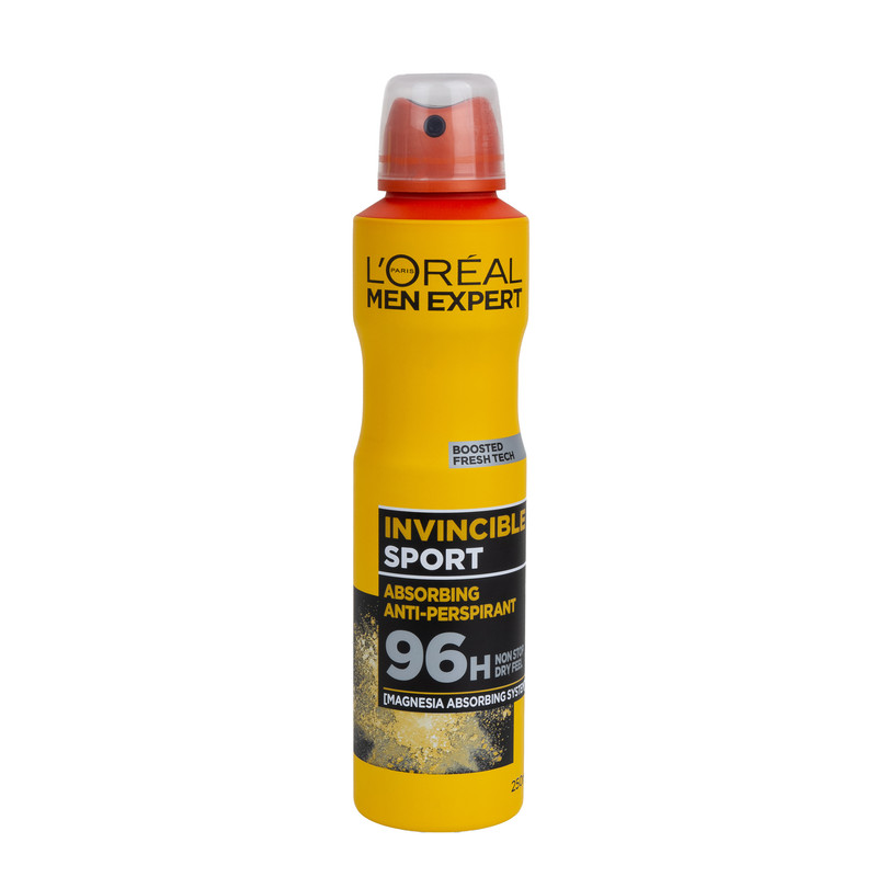 اسپری ضدتعریق مردانه لورآل مدل Invincible Sport