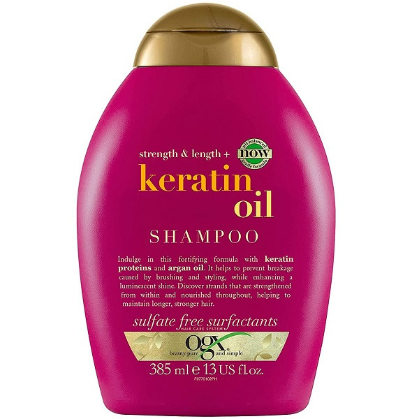 شامپو او جی ایکس OGX مدل Anti Breakage + Keratin Oil
