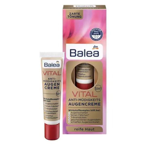کرم دور چشم 5 کاره ضد چروک ویتال باله آ Balea Vital